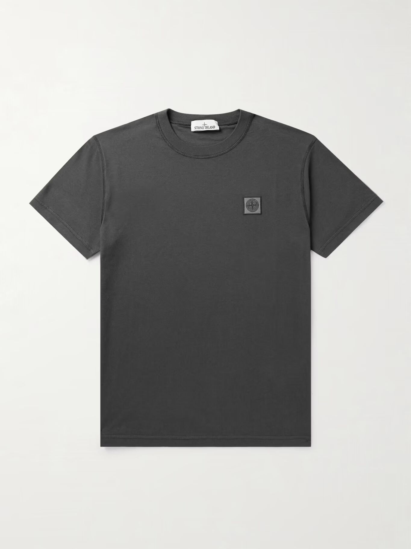 

Футболка из хлопкового джерси с логотипом STONE ISLAND, серый