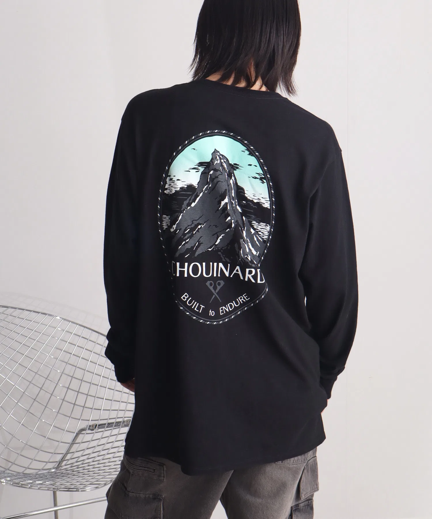 Мужская футболка Patagonia Long-sleeved Chouinard Crest Responsibili-Tee