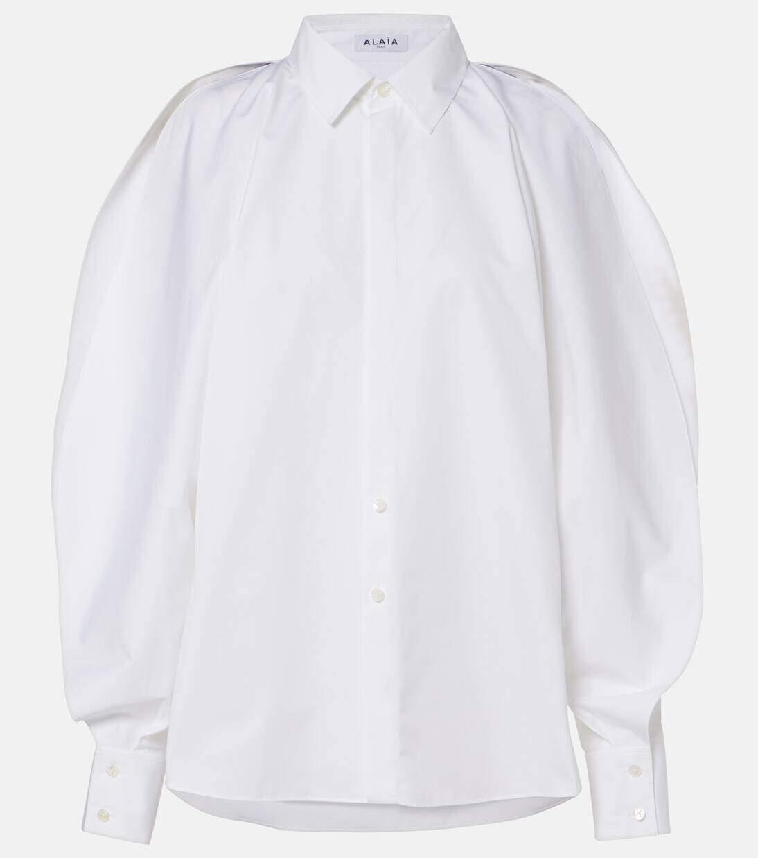 

Рубашка из хлопка Alaïa, цвет blanc