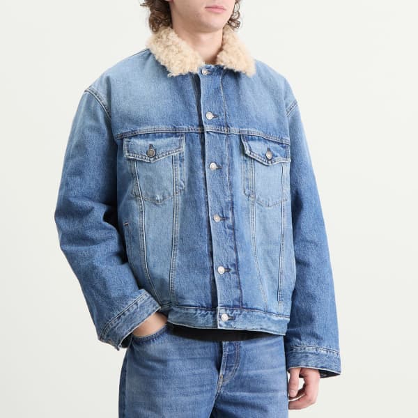 Acne Studios Винтажная синяя стеганая джинсовая куртка Robert — фото 2