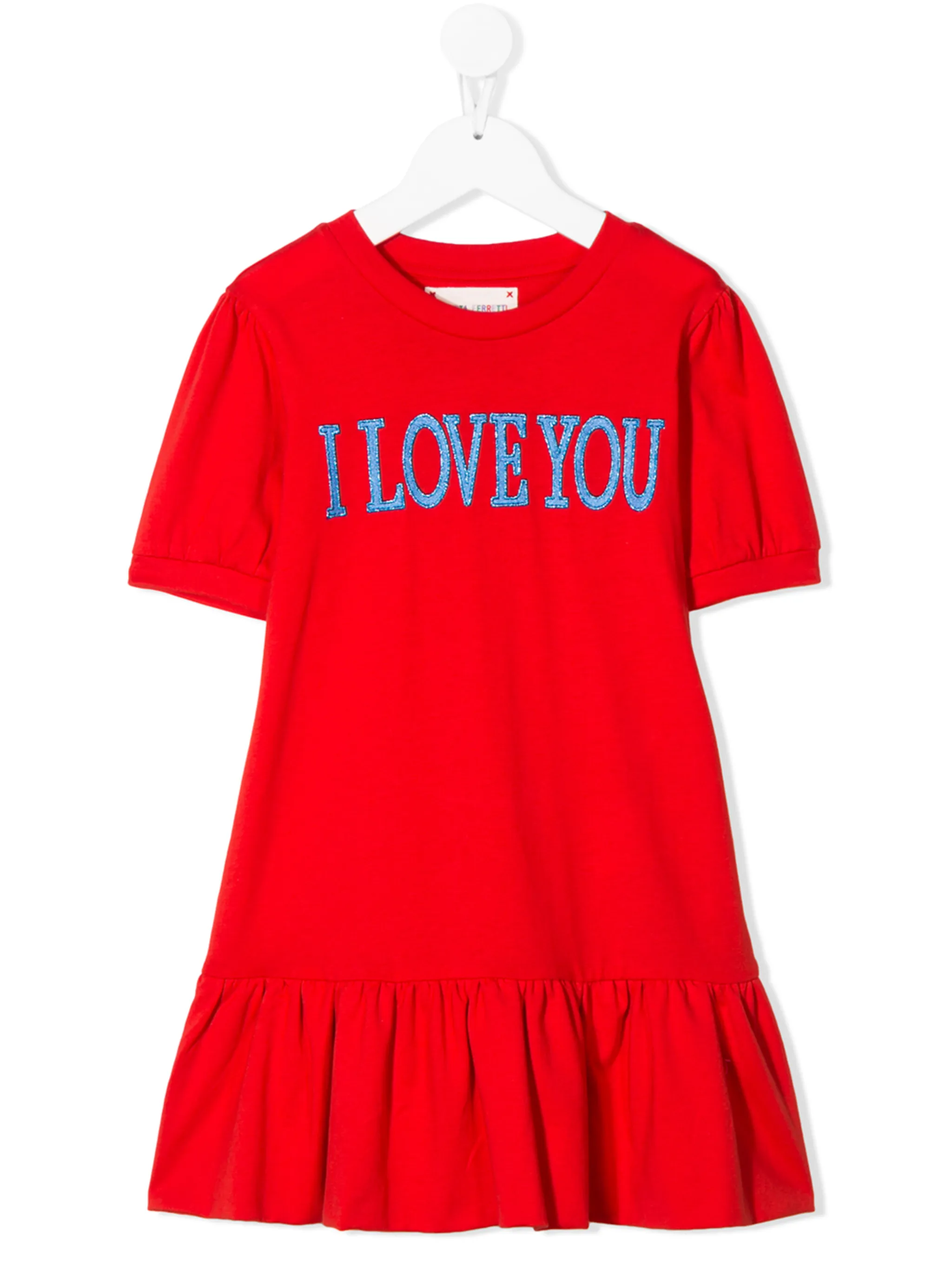 

Платье из джерси I Love You Alberta Ferretti Kids, красный
