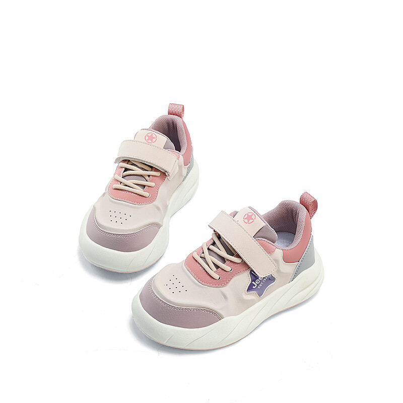 Детские кроссовки для скейтбординга Kids Low-top White Jeep, розовый — фото 4