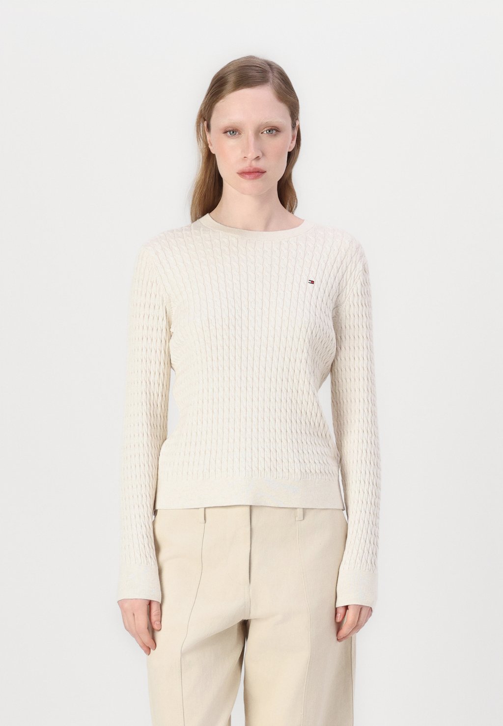 

Джемпер CABLE SWEATER Tommy Hilfiger, бежевый