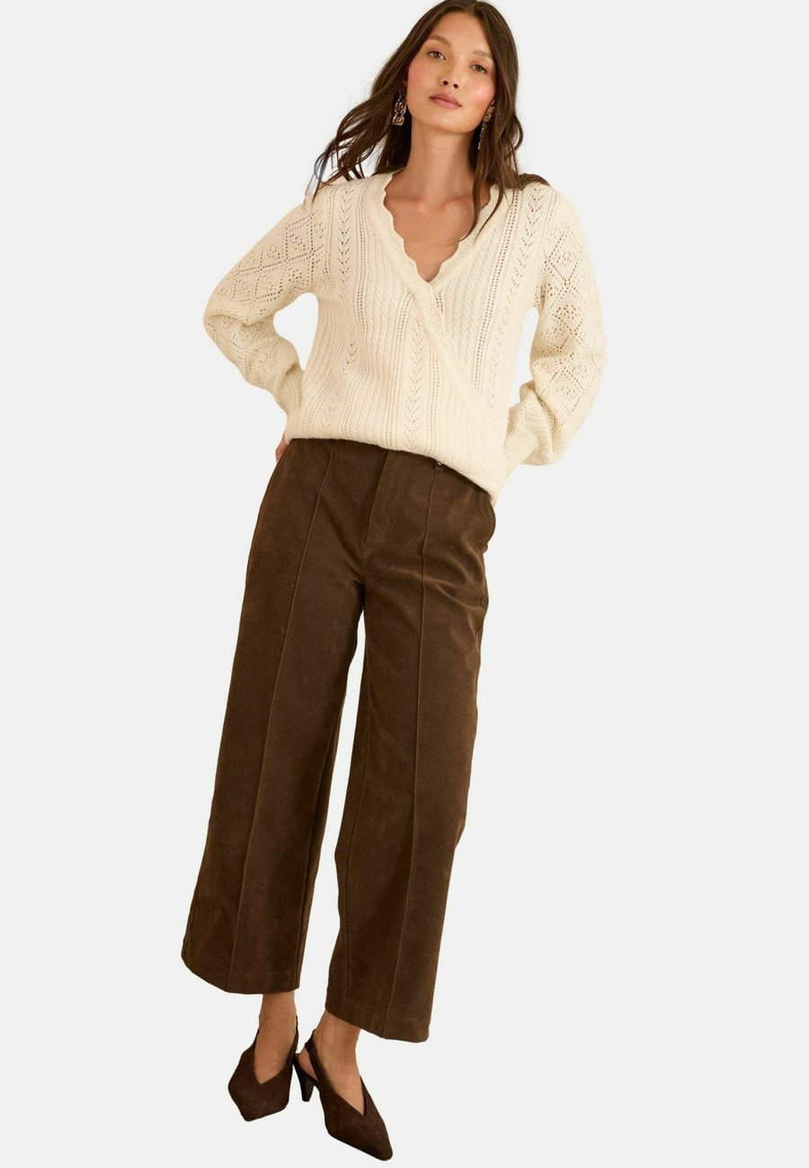 

Джемпер Love & Roses Jumper, Cream Pointelle Scallop/Beige