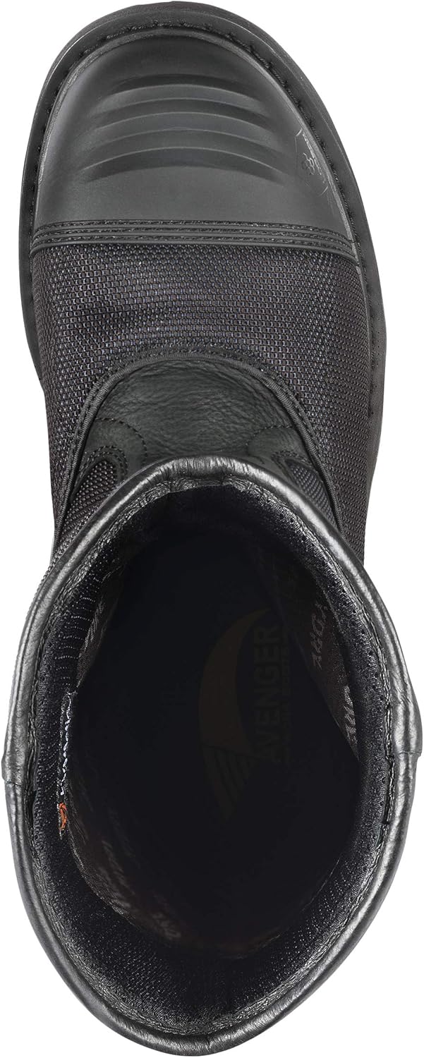 Рабочие ботинки FSI FOOTWEAR SPECIALTIES INTERNATIONAL 7800 Hammer 11 с карбоновым носком, защитой от проколов и водонепроницаемостью Avenger Work Boots, черный — фото 3