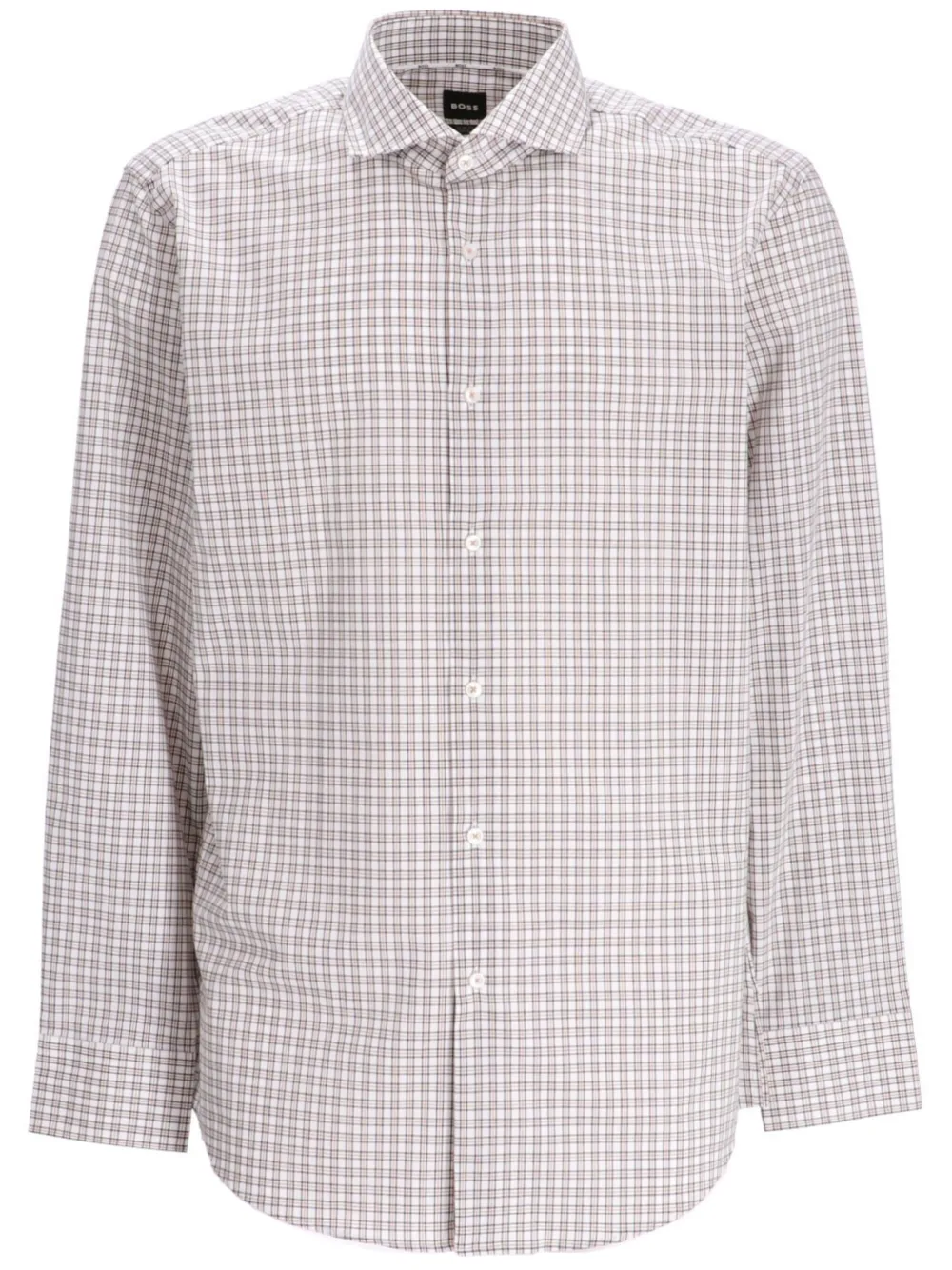 

Клетчатая рубашка Boss, белый