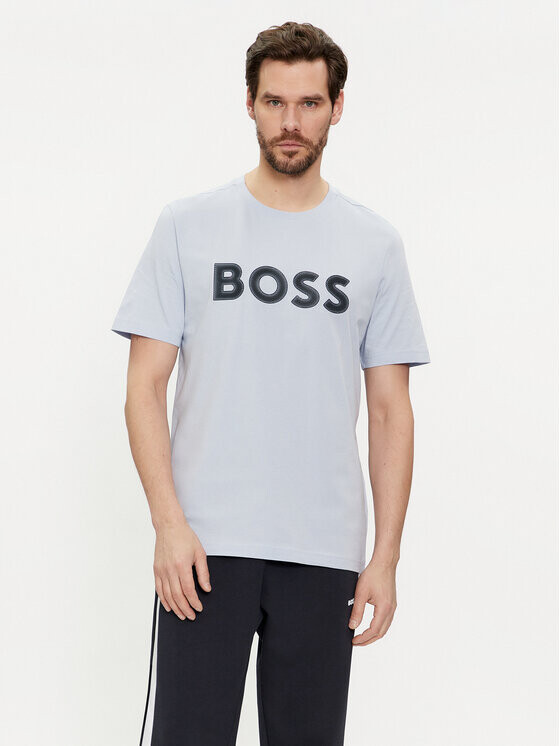 

Футболка стандартного кроя Boss, синий
