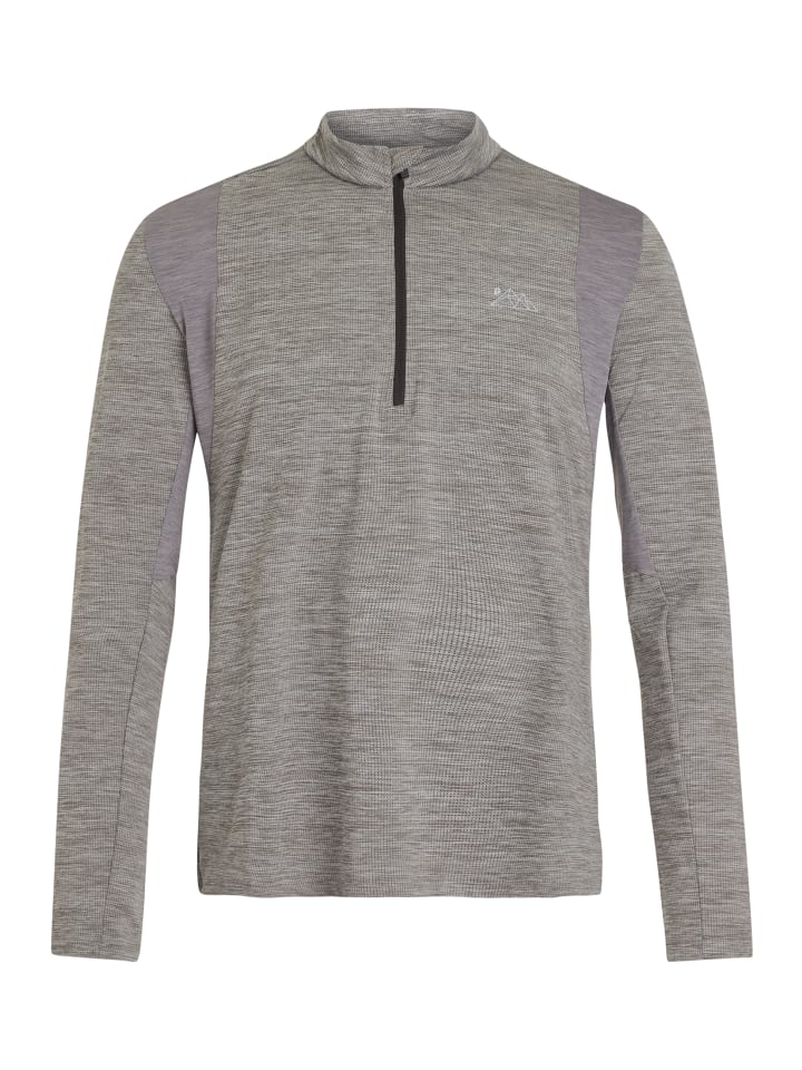 

Флисовый свитер Protest PRTSTRAYED 1/4 zip active top, цвет Dark Grey Melee