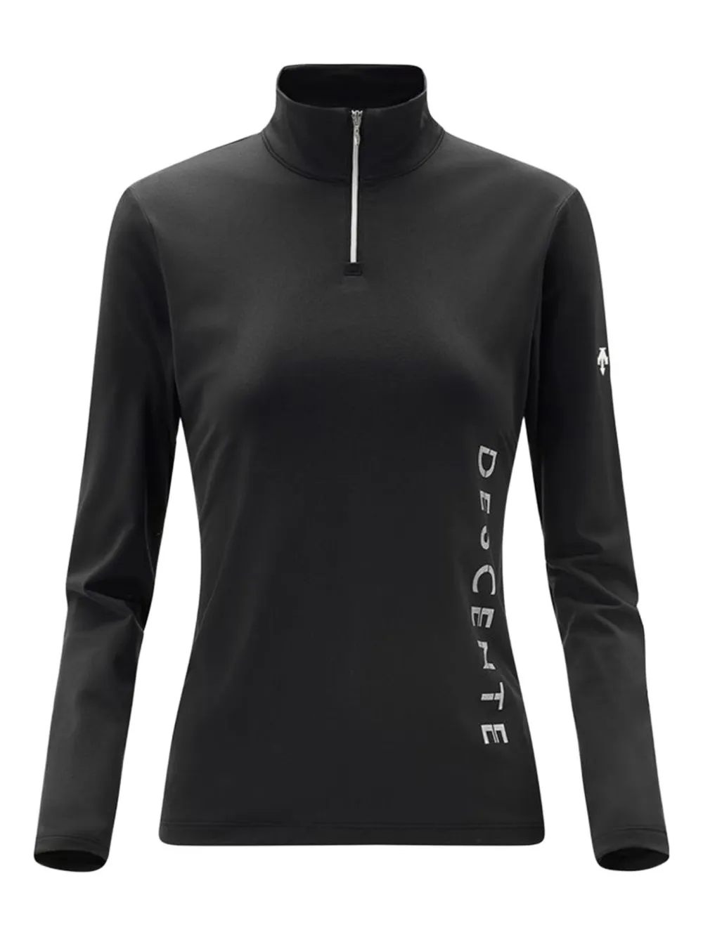 

Топ с логотипом DESCENTE, черный