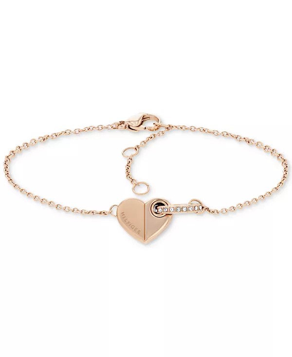 

Кольцо «Паве» и браслет с сердечками Tommy Hilfiger, carnation