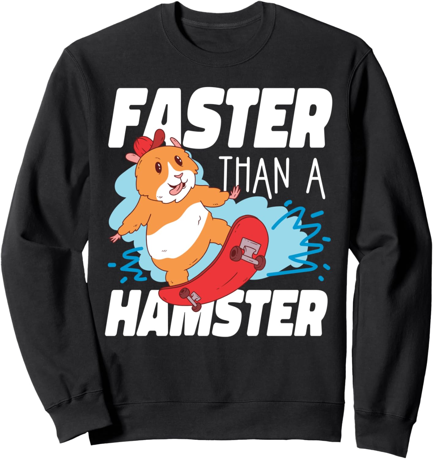 

Милая толстовка с изображением хомячка и надписью Быстрее, чем хомяк Hamsters Design Ideas For Hamster Owner, черный