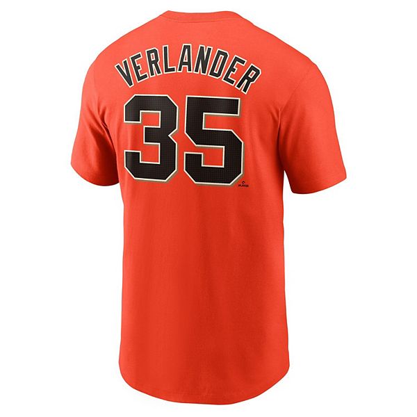 Футболка с именем и номером Джастина Верландера San Francisco Giants Nike — фото 4