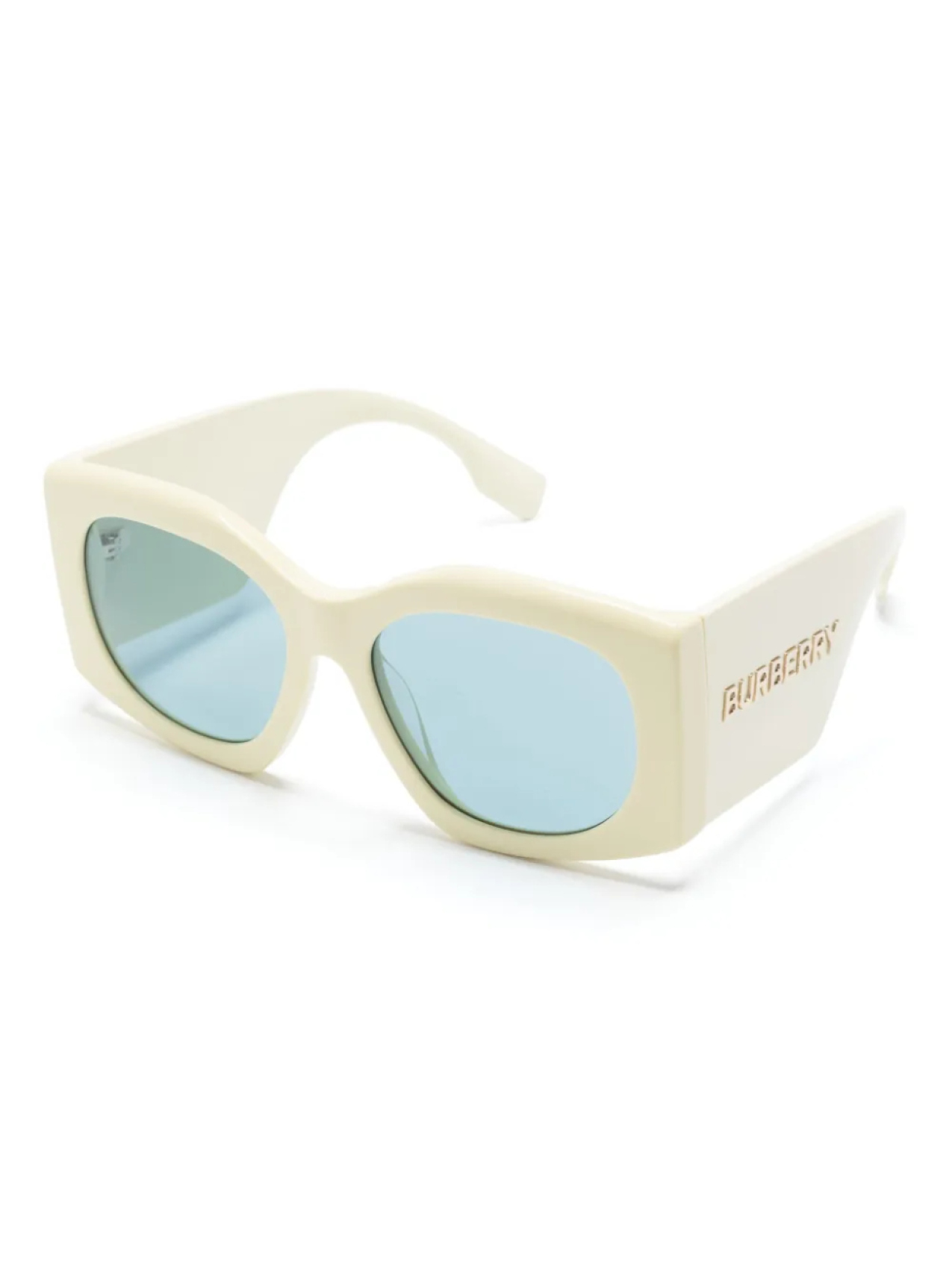 Burberry Eyewear солнцезащитные очки BE4388U в массивной оправе, желтый — фото 2
