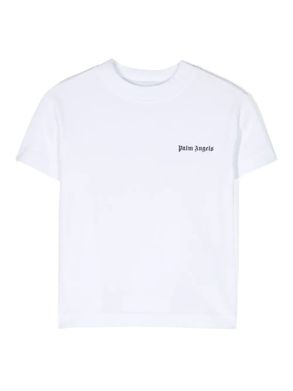 Хлопковая футболка с логотипом Palm Angels Kids, белый