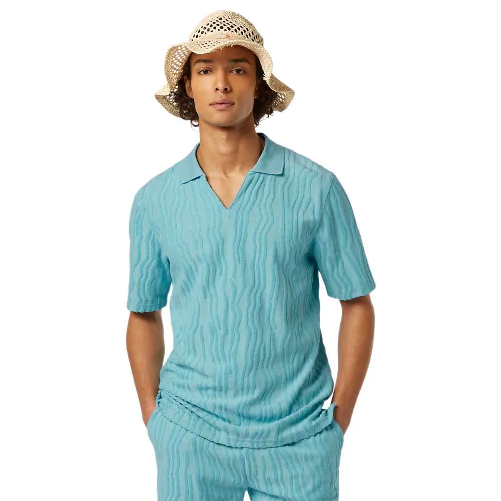 

Поло с коротким рукавом Scotch & Soda Terry Relaxed Fit, синий