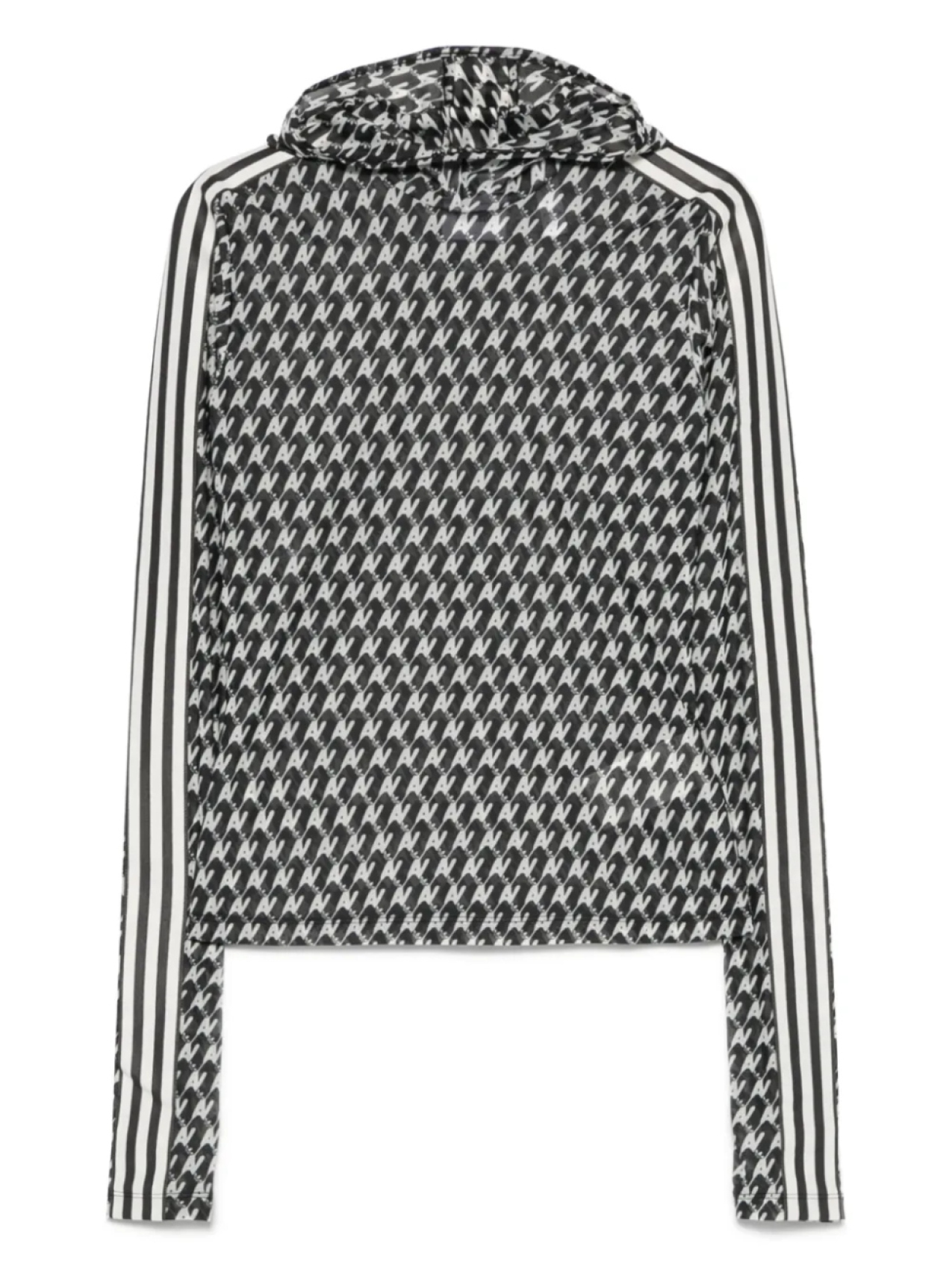 

Толстовка с капюшоном Adidas x Avavav из сетки, черный
