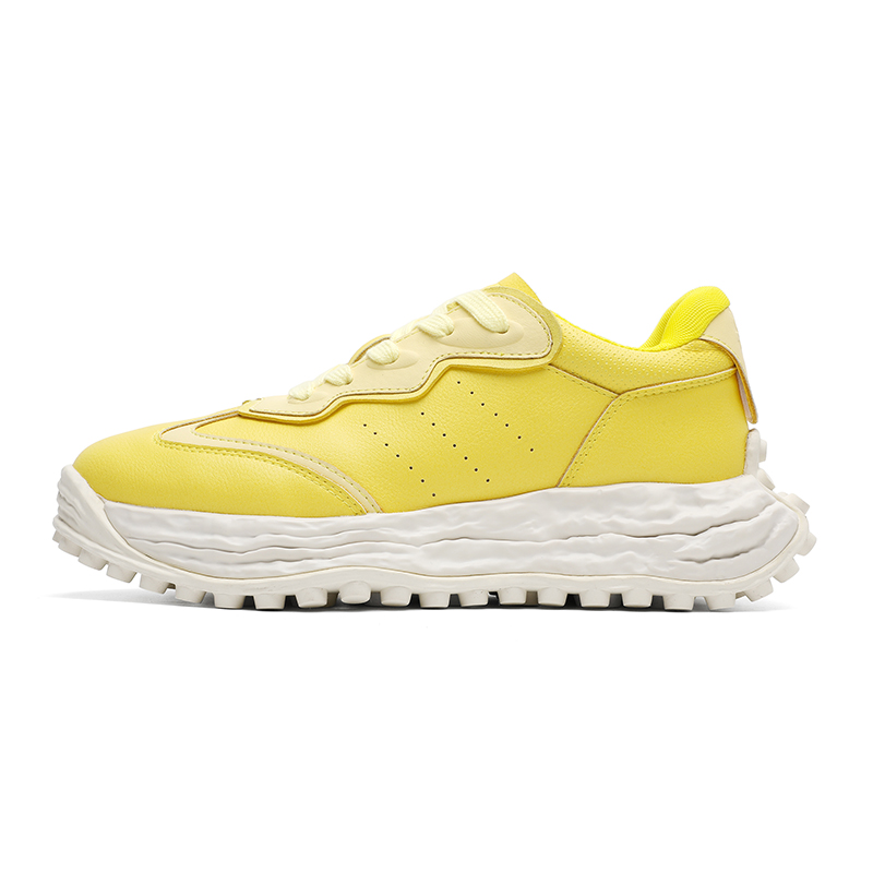 

MUYI Мужские повседневные кроссовки мужские низкие бело-желтые, цвет Yellow Men's