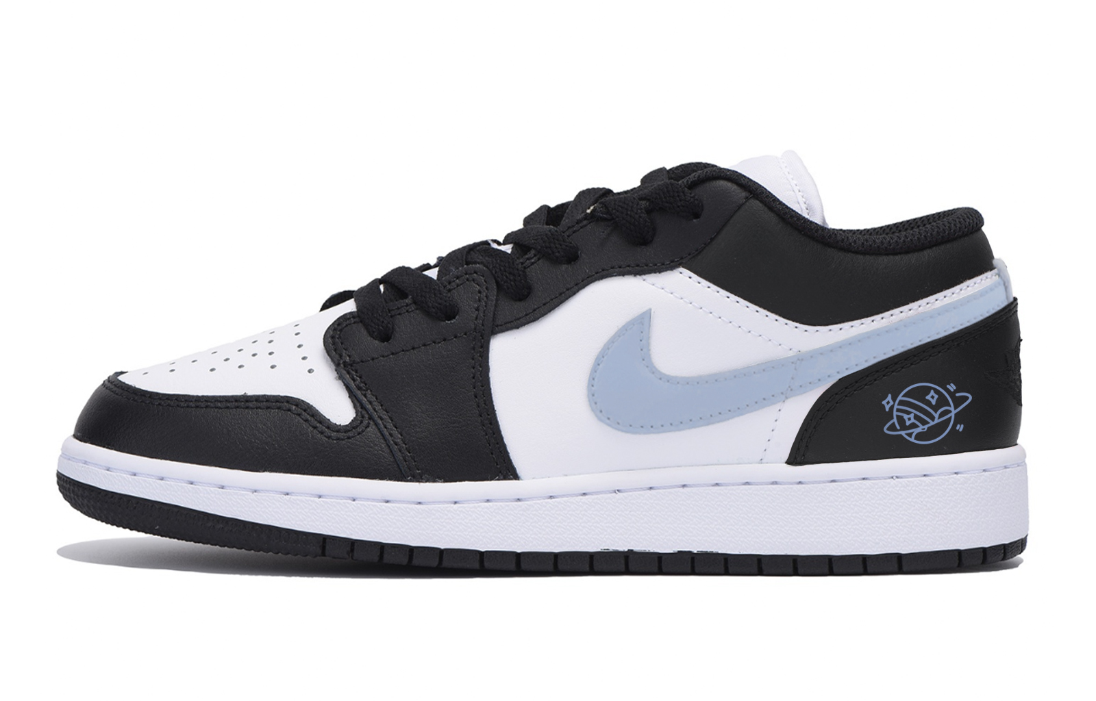 

Детские баскетбольные кроссовки Air 1 с низким верхом и противоскользящим верхом для подростков Jordan, черный