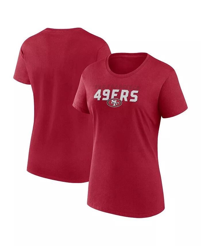 

Женская футболка Scarlet San Francisco 49ers Lean Logo Athletic
