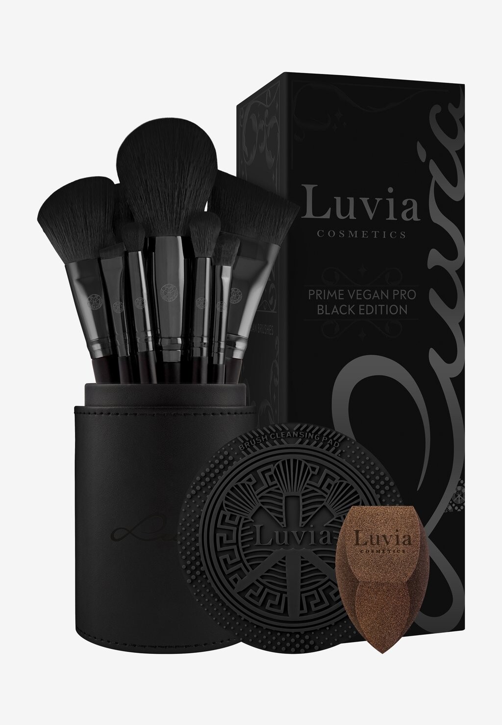 

Набор кистей Prime Vegan Pro Black Edition Luvia Cosmetics