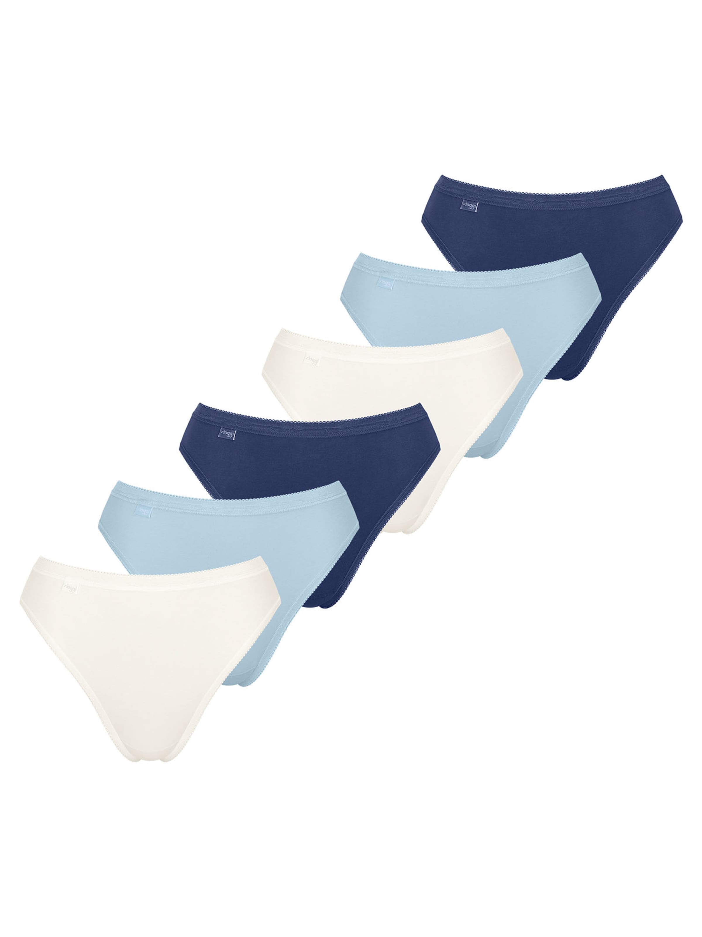 

SLOGGI Трусики в светло-голубом, темно-синем, белом цветах