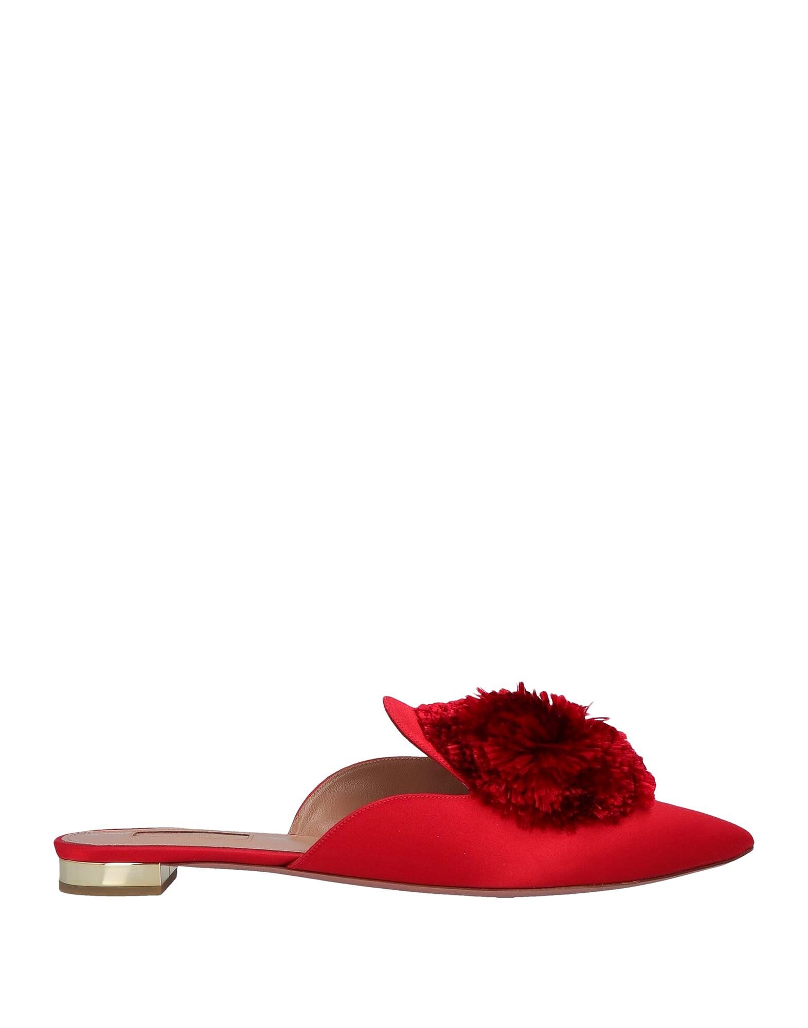 Сабо Aquazzura, красный