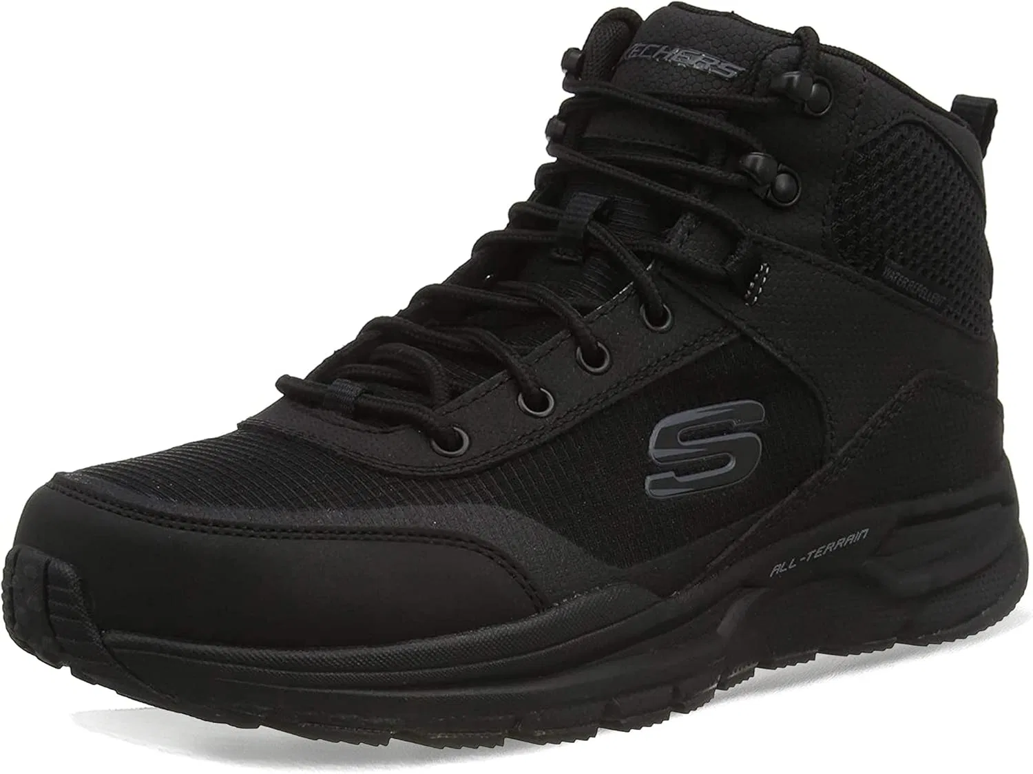 Трекинговые ботинки Skechers Escape Plan 2.0 Woorock Black с водоотталкивающим покрытием