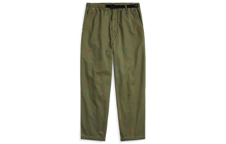 

Повседневные брюки мужские армейского зеленого Polo Ralph Lauren