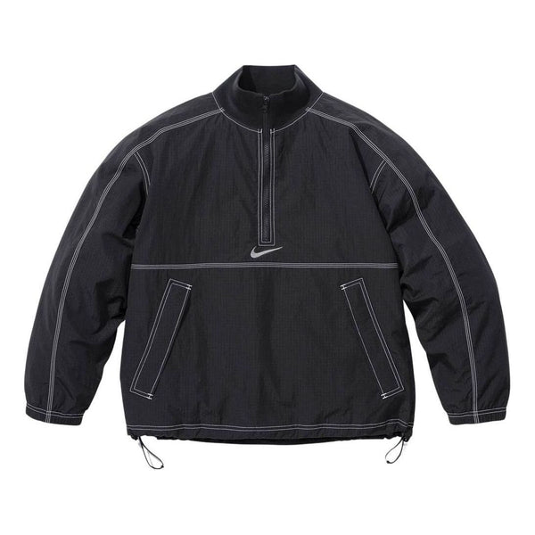 

Свитер x nike ripstop pullover 'black white' Supreme, черный