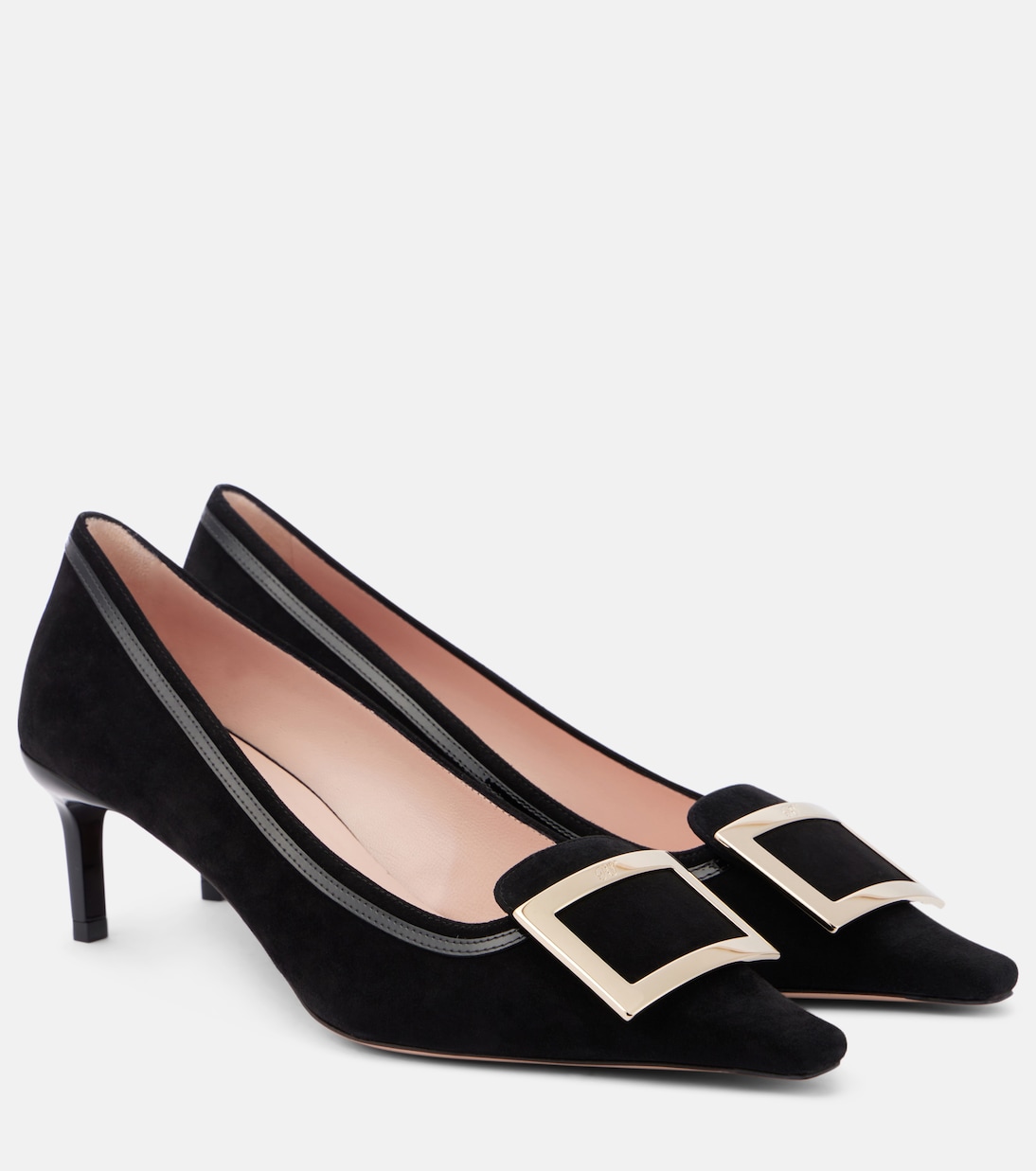Замшевые туфли Viv' Canard 55 Roger Vivier, Nero