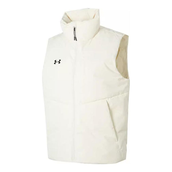 

Жилет solid color stand-up collar sports down vest 'white black' Under Armour, белый