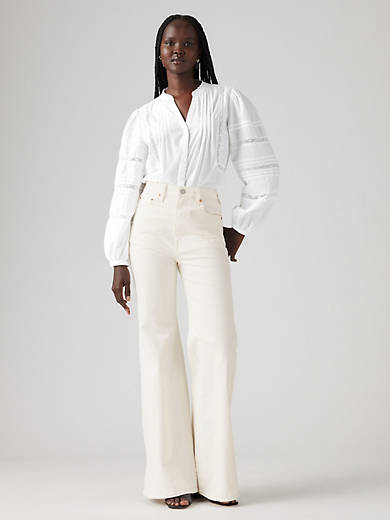 

Женские джинсы Ribcage Bell Levi's, цвет Disco Nights - White