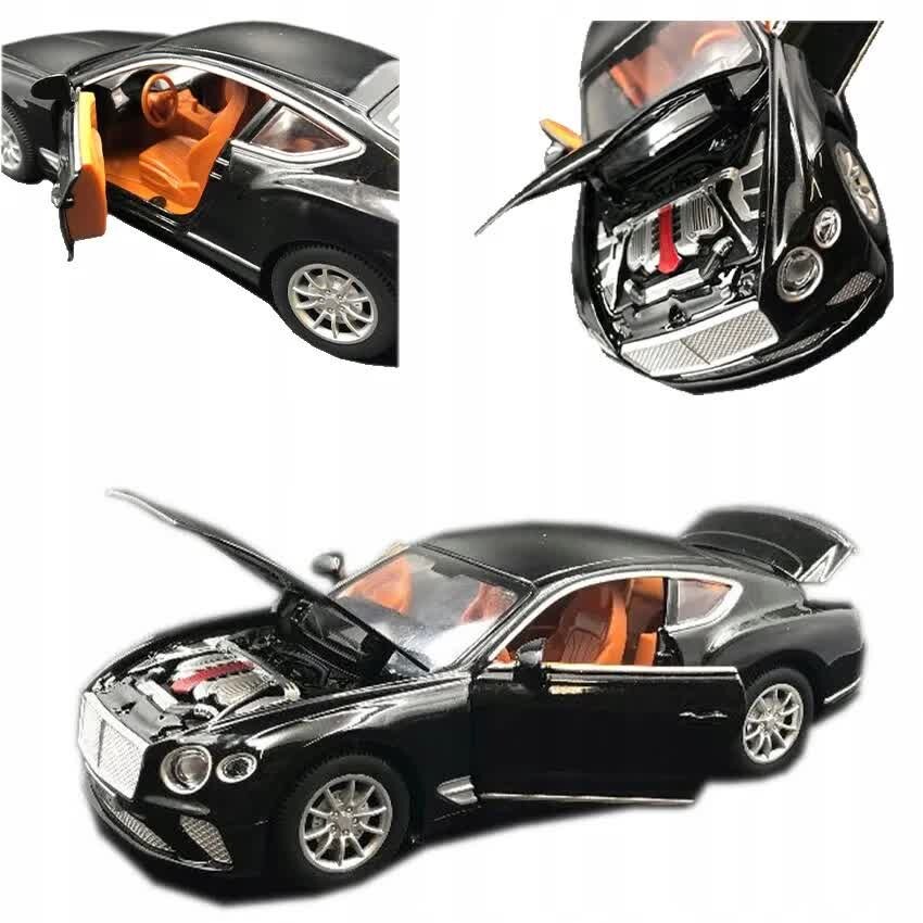 

Модель Автомобиля Bentley Continental Gt Большая Копия Модель Металлические Фонари Привода 1:22 Vincenzi