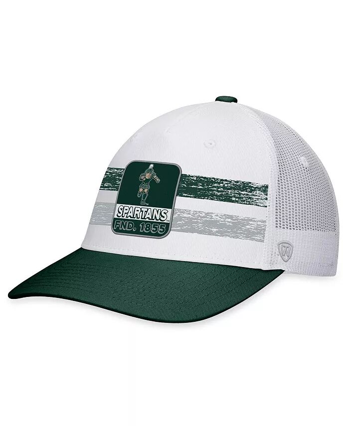 

Мужская белая, зеленая бейсболка Michigan State Spartans Retro Fade Snapback Top of the World
