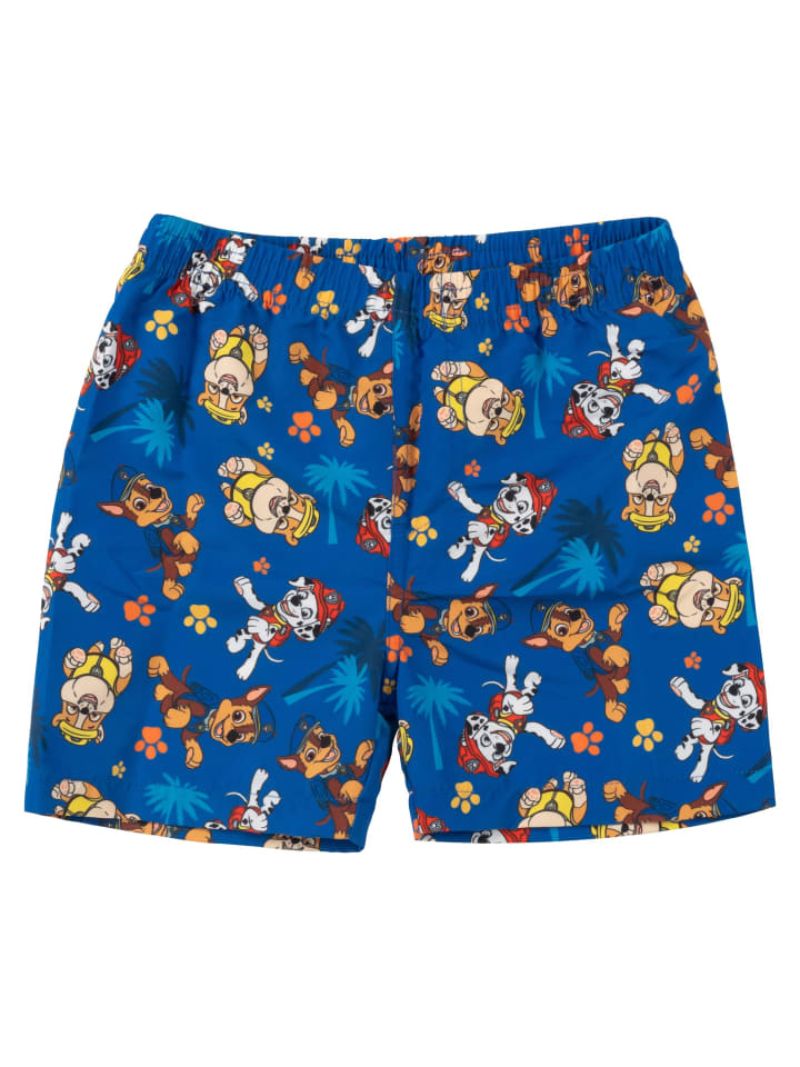 

Paw Patrol Плавки, купальные шорты и пляжная одежда с изображением Щенячьего патруля, синего цвета
