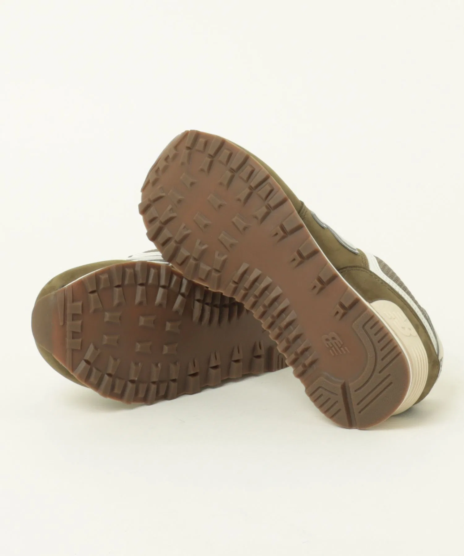 Мужские кроссовки из натуральной кожи New Balance U5742RG BROWN коричневые — фото 3