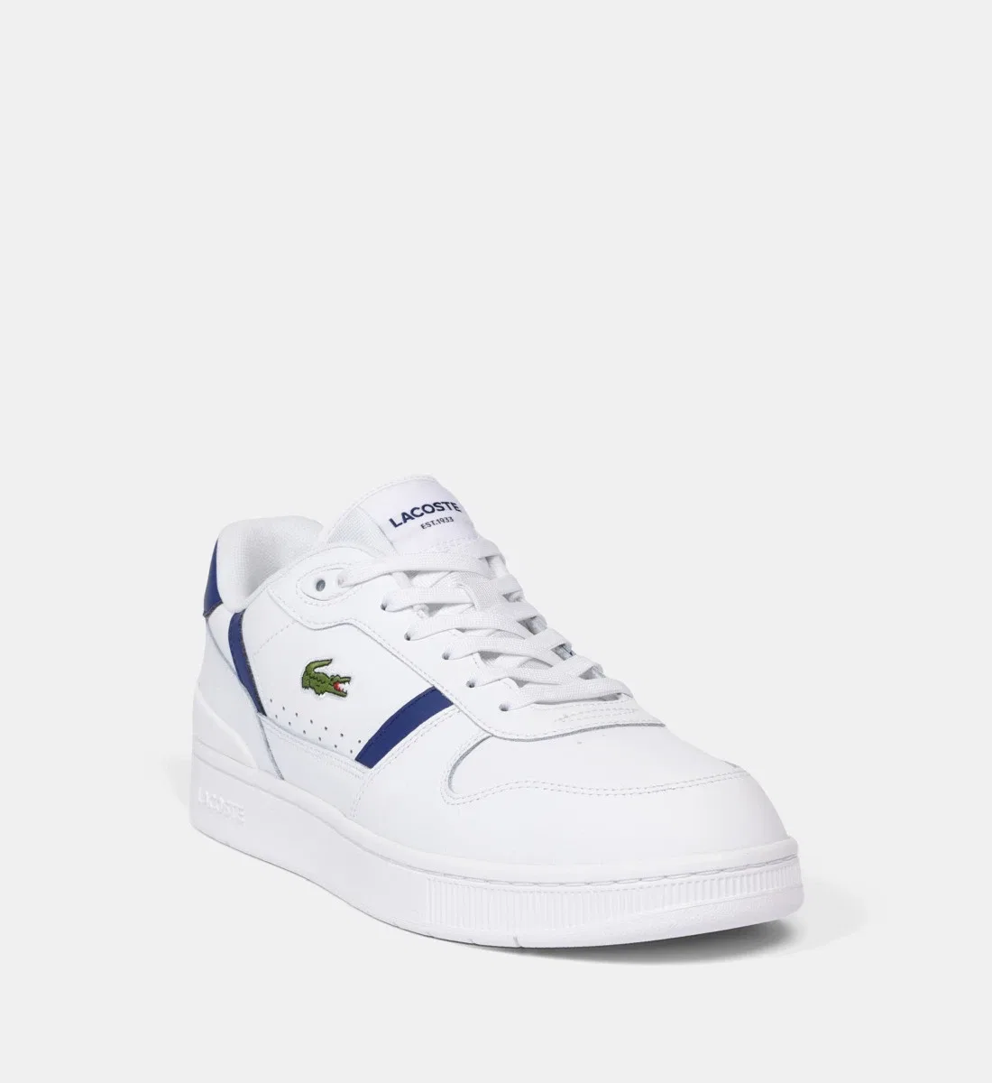 Низкие кеды T-Clip Set кожа Lacoste, белый — фото 2