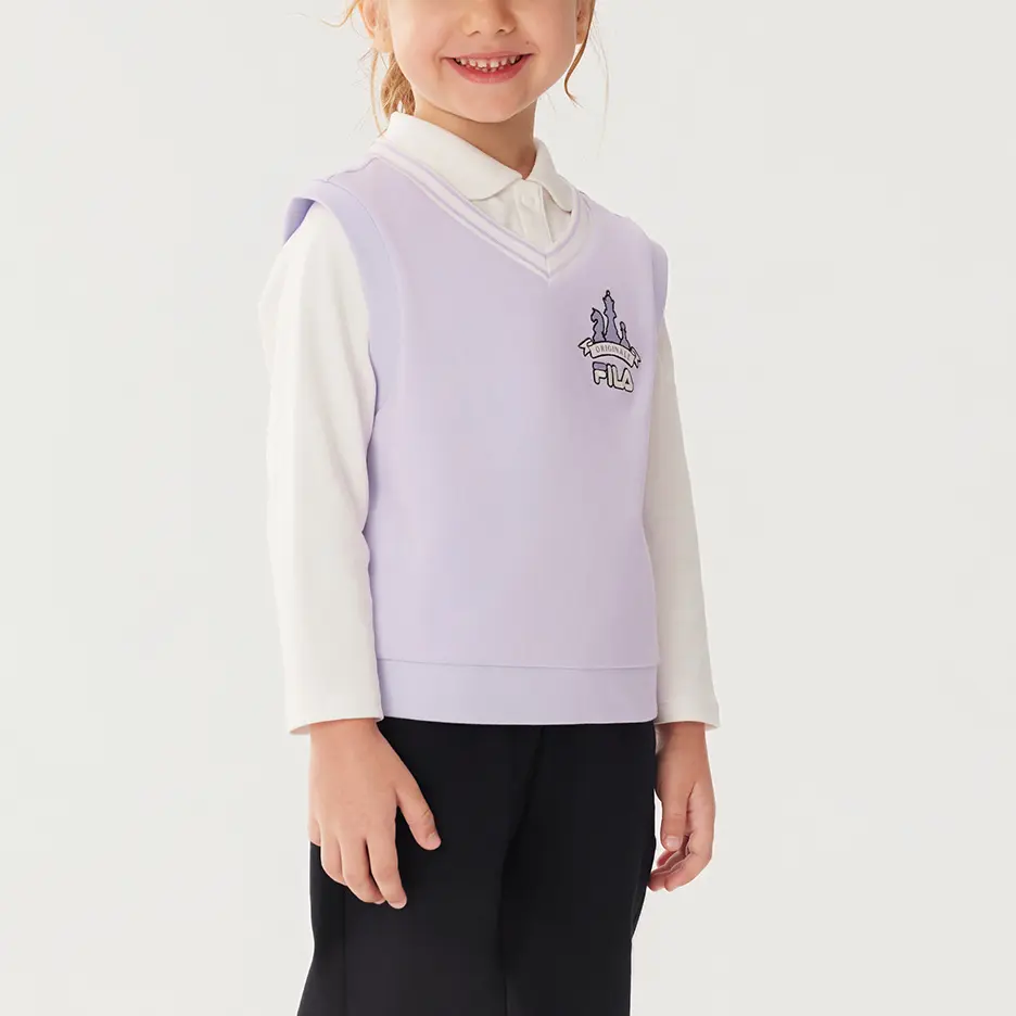 Комплект из 2 предметов: жилет для детей 3-7 лет FILA KIDS, фиолетовый — фото 2