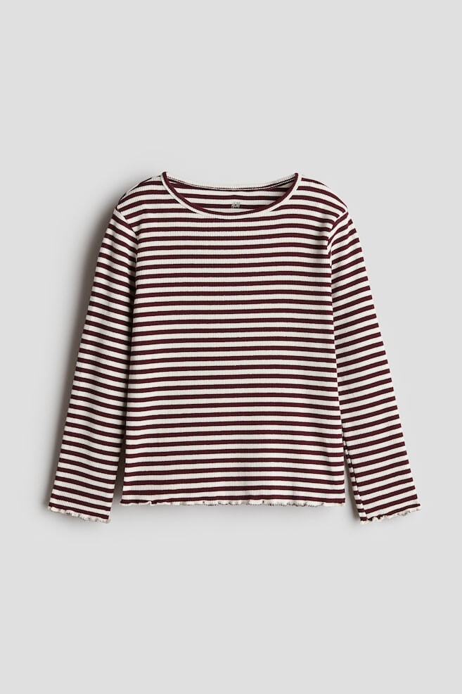 

Рубашка из джерси с длинными рукавами H&M, красный