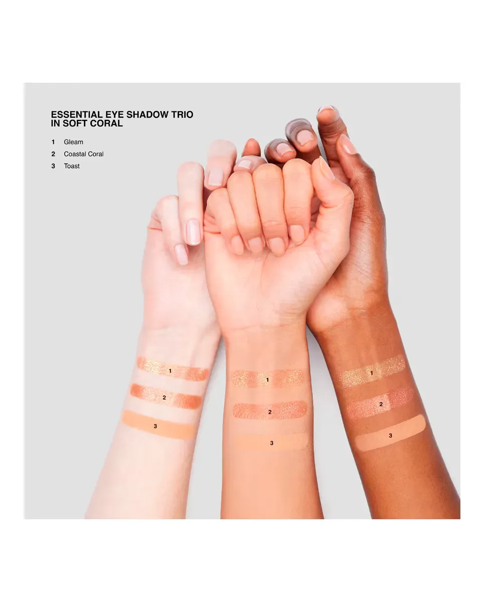 Палетка теней для глаз Essential Eye Shadow Trios Bobbi Brown, Soft Coral — фото 4