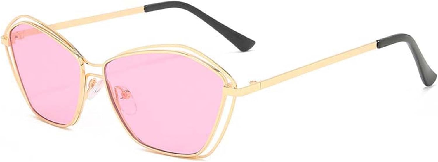 

Солнцезащитные очки XINXIN в стиле ретро-панк с металлическим корпусом, маленькая оправа, для отдыха на природе и пляже, для мужчин и женщин (цвет: E, размер: средний), E