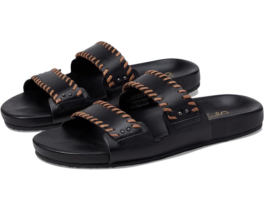 

Сандалии Seychelles Catch A Wave, цвет Black/Cognac Two-Tone Leather