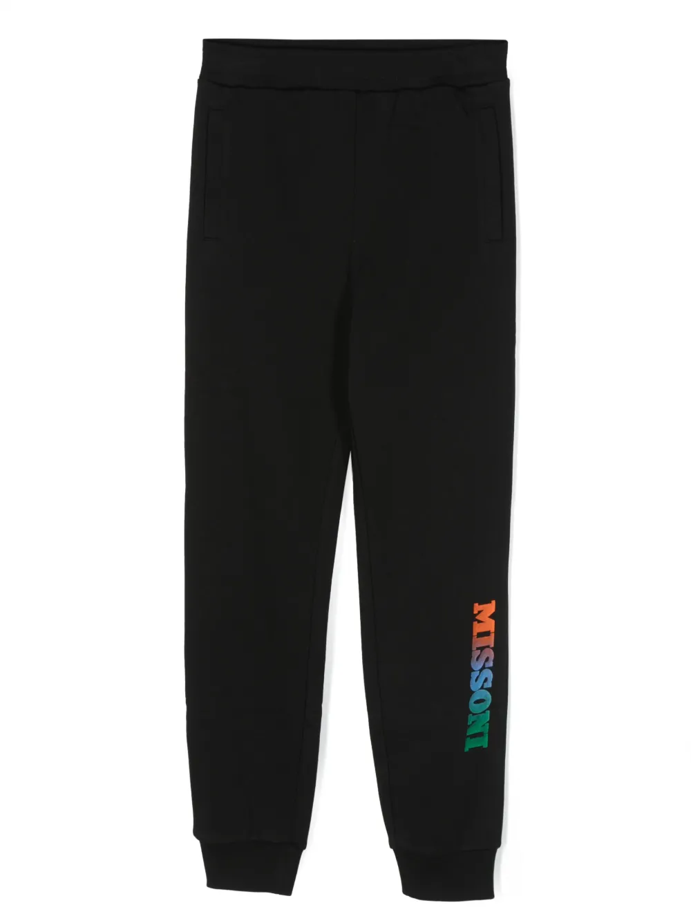 

Спортивные брюки с тисненым логотипом Missoni Kids, черный