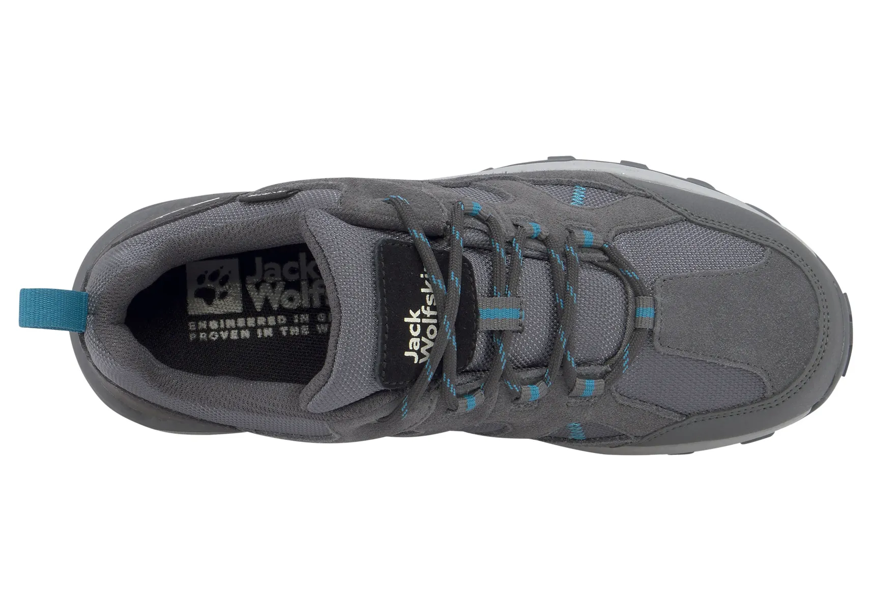 Кроссовки Jack Wolfskin "TRAIL HIKER TEXAPORE LOW W", водонепроницаемые, цвет Grau-Mint — фото 4