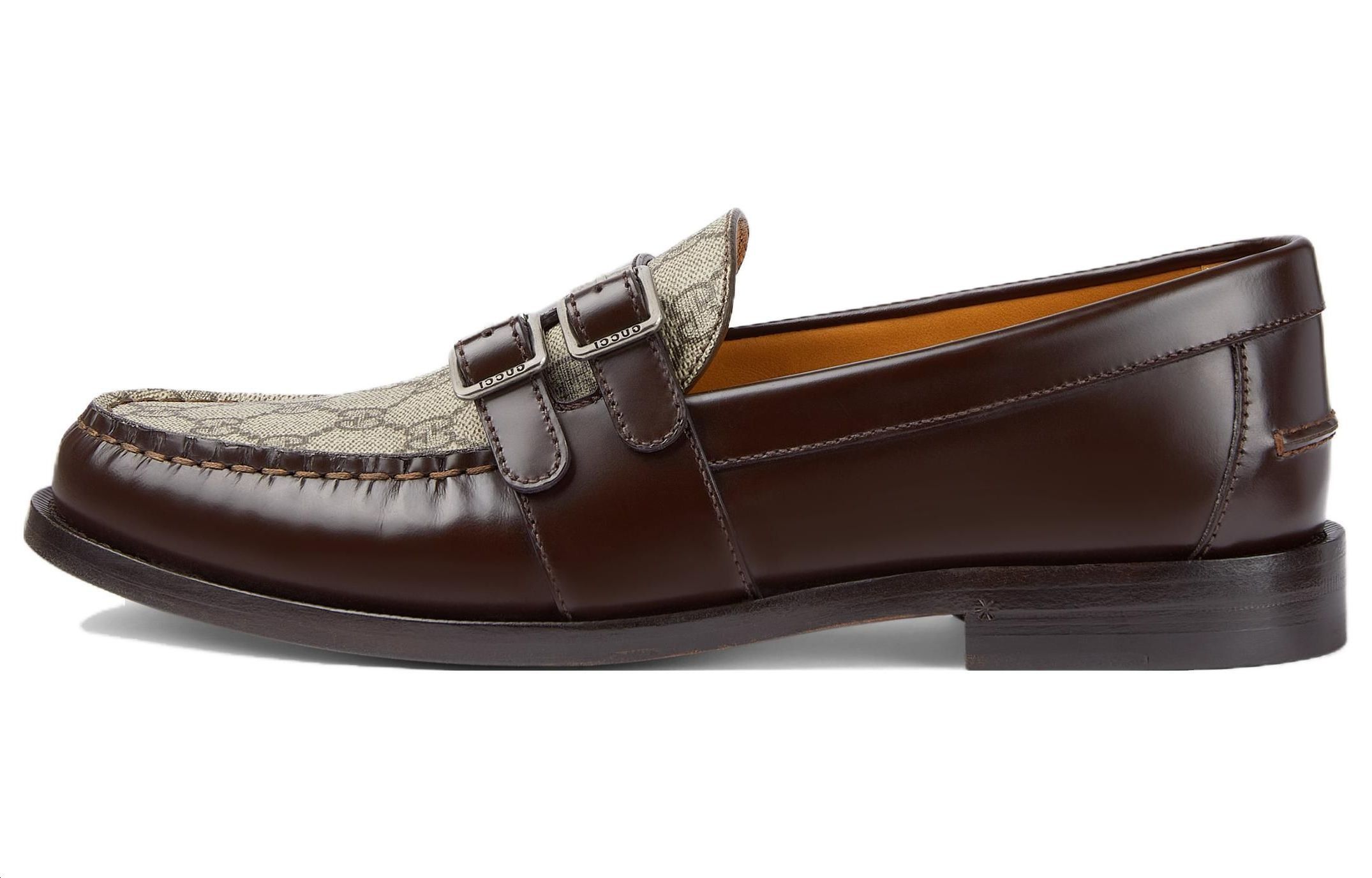 

Лоферы с пряжкой 'GG Monogram Dark Brown' GUCCI