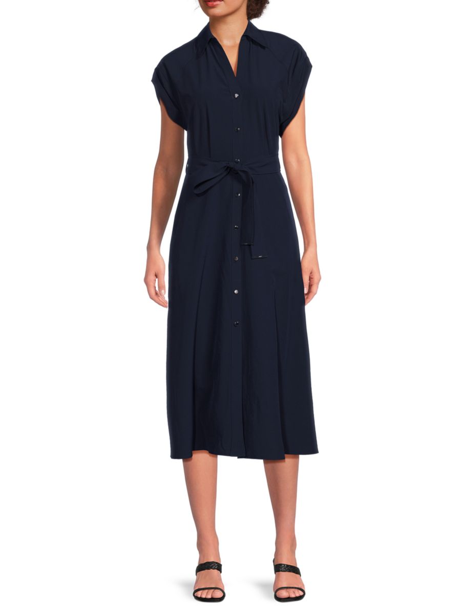 

Платье-миди с поясом DKNY, цвет Spring Navy