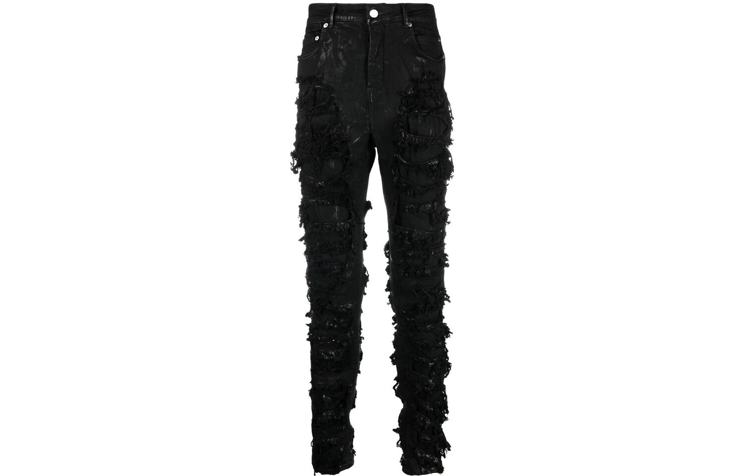 

DRKSHDW Джинсы Slim Fit с потертостями черного цвета Rick Owens, черный