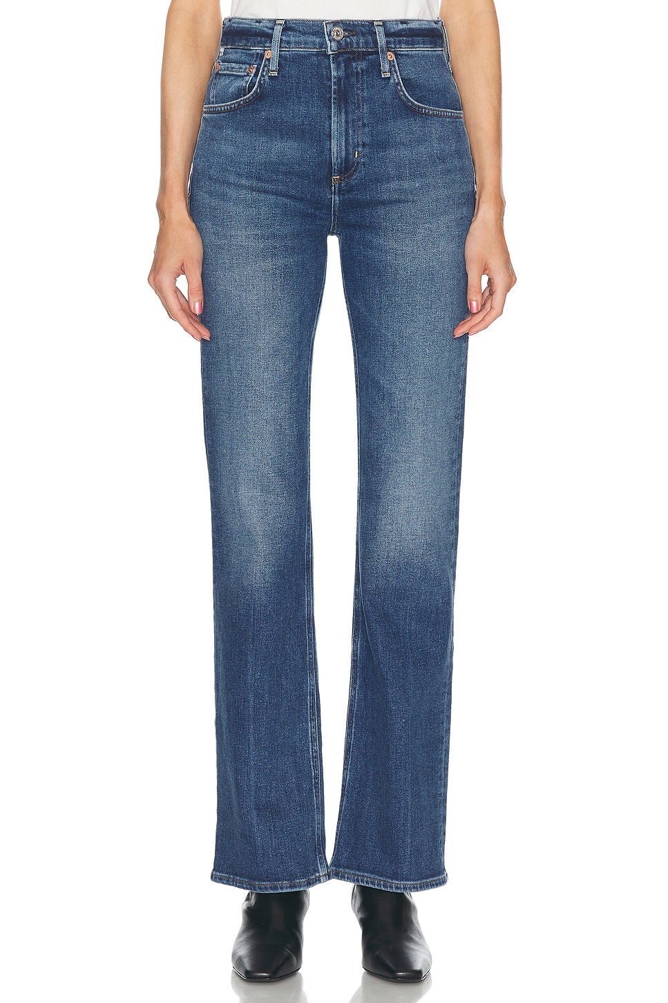 Vidia Mid Rise Ботинки Jeans Citizens Of Humanity, Abalone