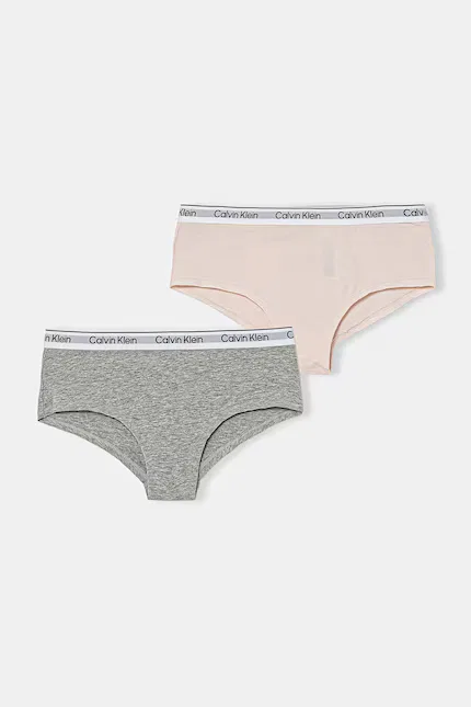 Боксеры и слипы хлопковые с эластаном 2 шт Calvin Klein Underwear, розовый