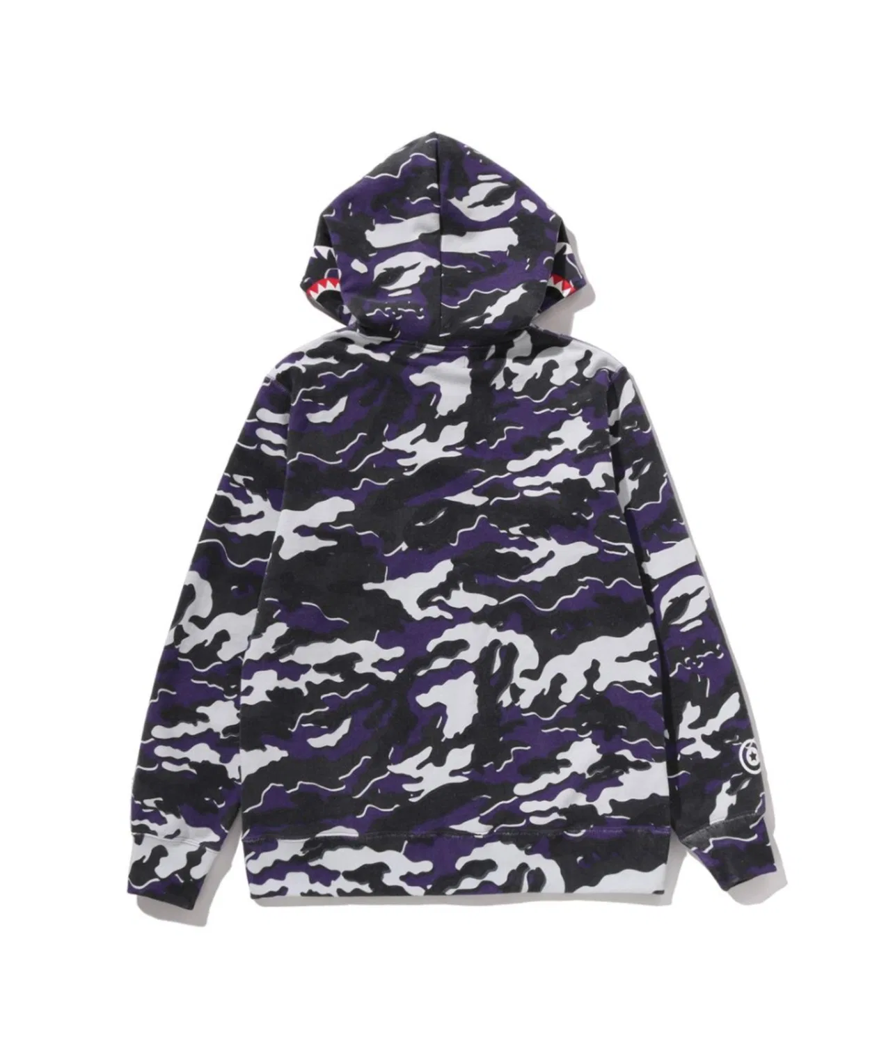 Худи-зипка с капюшоном GLITCH WOODLAND CAMO SHARK A BATHING APE, зелёное — фото 4